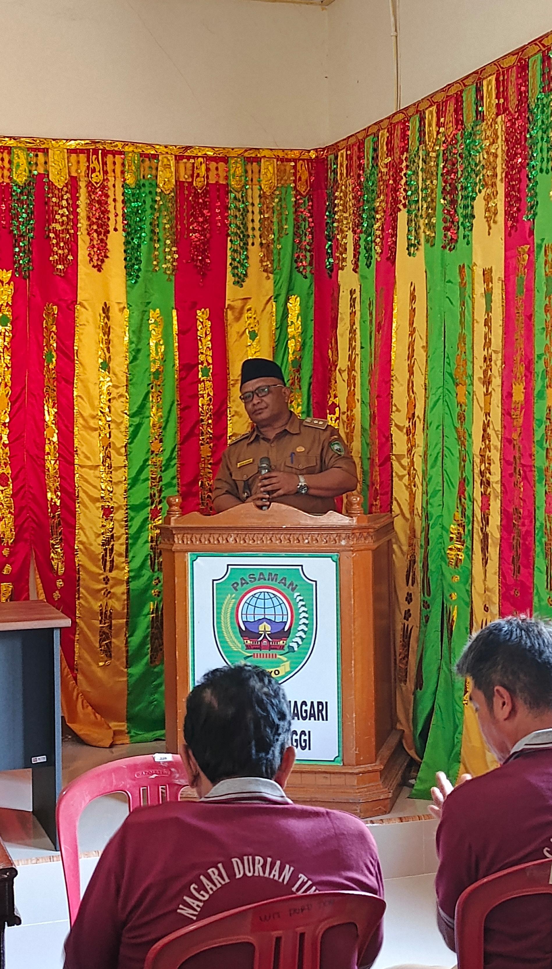 Wali Nagari Durian Tinggi Resmi Tutup Pelatihan Perlindungan Perempuan dan Anak
