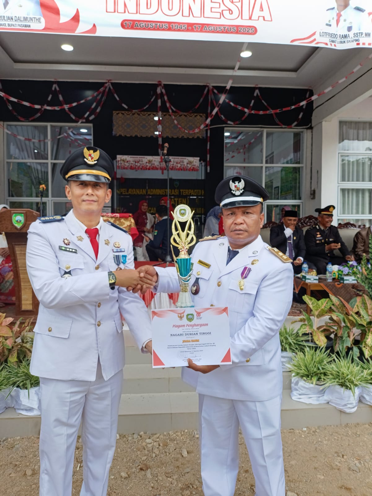 Nagari Durian Tinggi Raih Juara Umum Lomba 17-an Tingkat Kecamatan Lubuk Sikaping